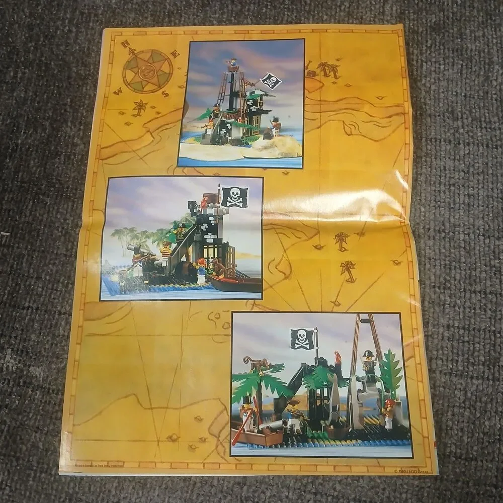 Lego Forbidden Island PIRATES Vtg Instruction Assembly Retired Manual ONLY 6270